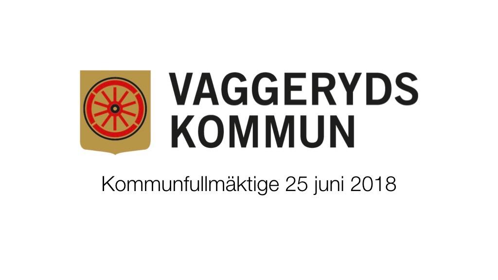25 Juni 2018 - Kommunfullmäktige