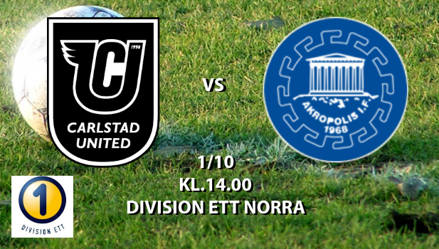 CARLSTAD UNITED BK - AKROPOLIS IF 1 okt 14:00