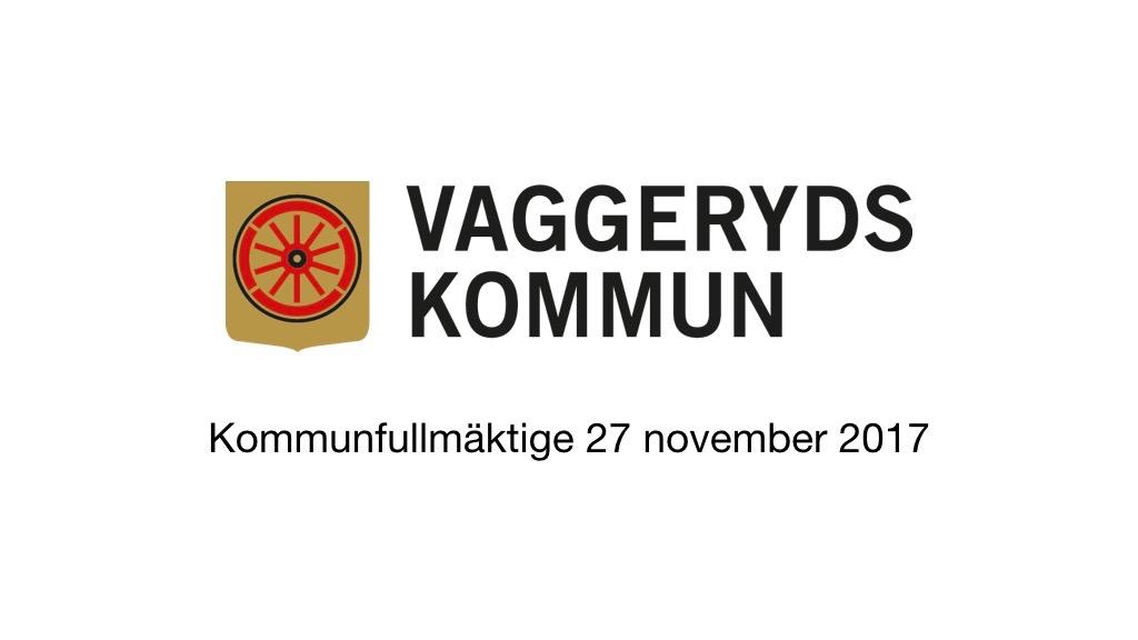 27 november 2017 - Kommunfullmäktige