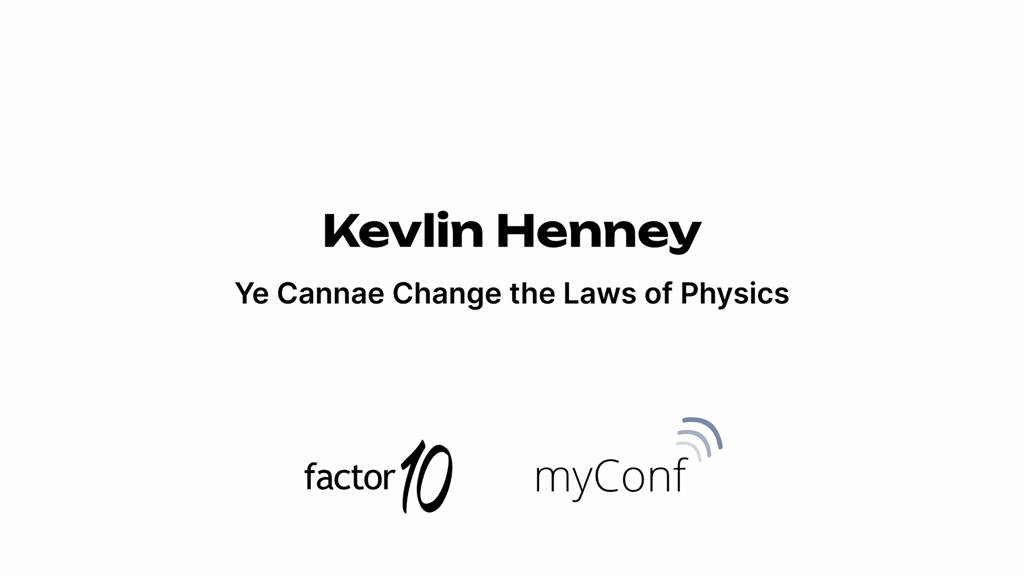 Kevlin Henney at myConf 2025