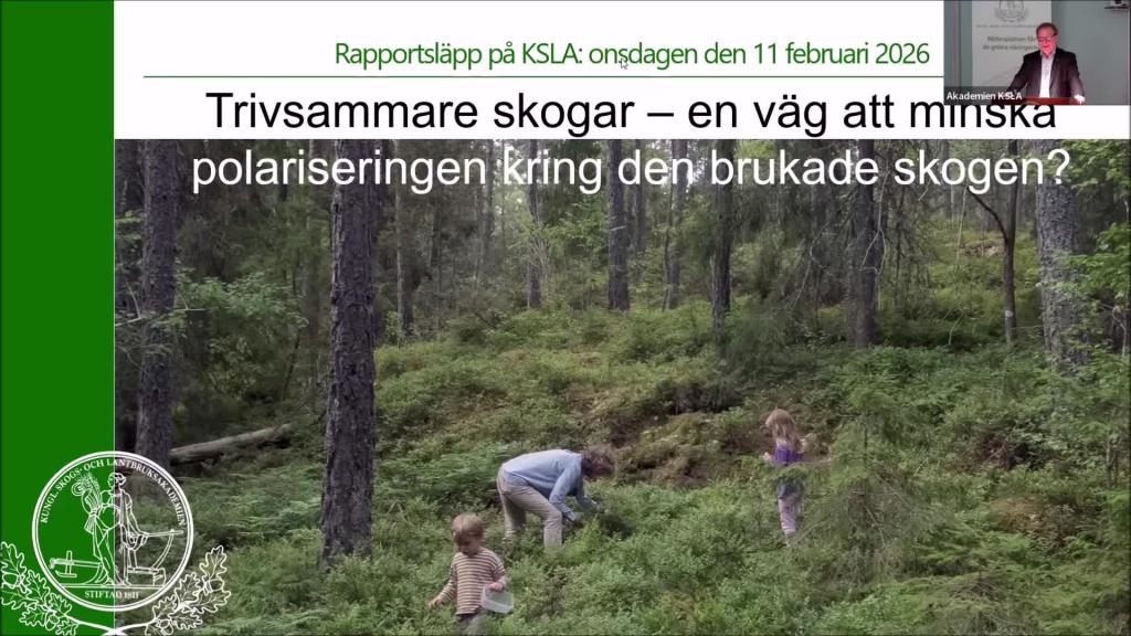 Trivsammare skogar rapportsläpp 11 feb 2026