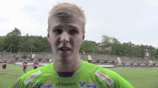 Fredrik Andersson efter 6-0 mot IK Sleipner