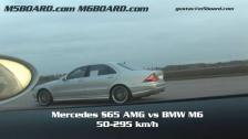 HD: Mercedes S65 AMG vs BMW M6 50-295 km/h