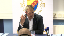 Presskonferensen efter DIF-Gefle 2012