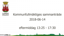 Kommunfullmäktiges sammanträde 2018-06-14 eftermiddag