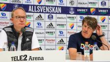 Presskonferensen efter Djurgården - IFK Norrköping