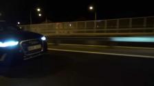 Audi RS6 Avant passing on highway