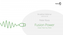 Breakfast webinar: Fusion Power