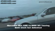HD: Mercedes S65 AMG vs BMW M5 Touring 50-295 km/h : M5BOARD.com