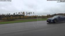 WTF: Nissan GT-R 530 HP decat vs BMW M6 Coupe F12 from standstill in the wet: lucky run?