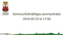 Kommunfullmäktiges sammanträde 2019-05-23