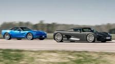 1080p: Corvette ZR1 vs Koenigsegg CCR Evo