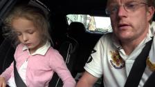 [4k Swedish] Daughter disapproves BMW M3 F80 and prefeer Porsche 911 Turbo PDK (997)