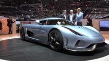 [4k] Koenigsegg Regera 360 degree roof on Geneva 2015