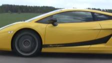 Lamborghini Superleggera (Mk I) vs LP560-4 Gallardo stabilized and 1080i