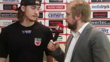 Debutanten Wiliam Käkelä efter vinsten mot Surahammar