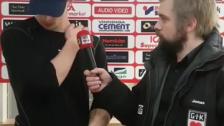 Kaptenen Carl-Johan Svensson efter 1-3 förlusten hemma mot Köping