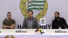 Presskonferensen med Nikola Djurdjic och Erkan Zengin