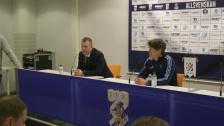 Presskonferensen efter krysset mot IFK Göteborg