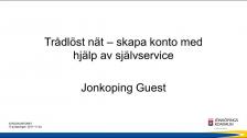 Trådlöst nät - skapa konto med hjälp av självservice