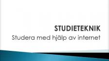 Studieteknik studera med hjälp av internet (turkiska)